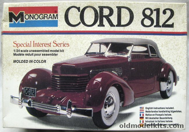 Monogram 1/24 Cord 812, 2233 plastic model kit